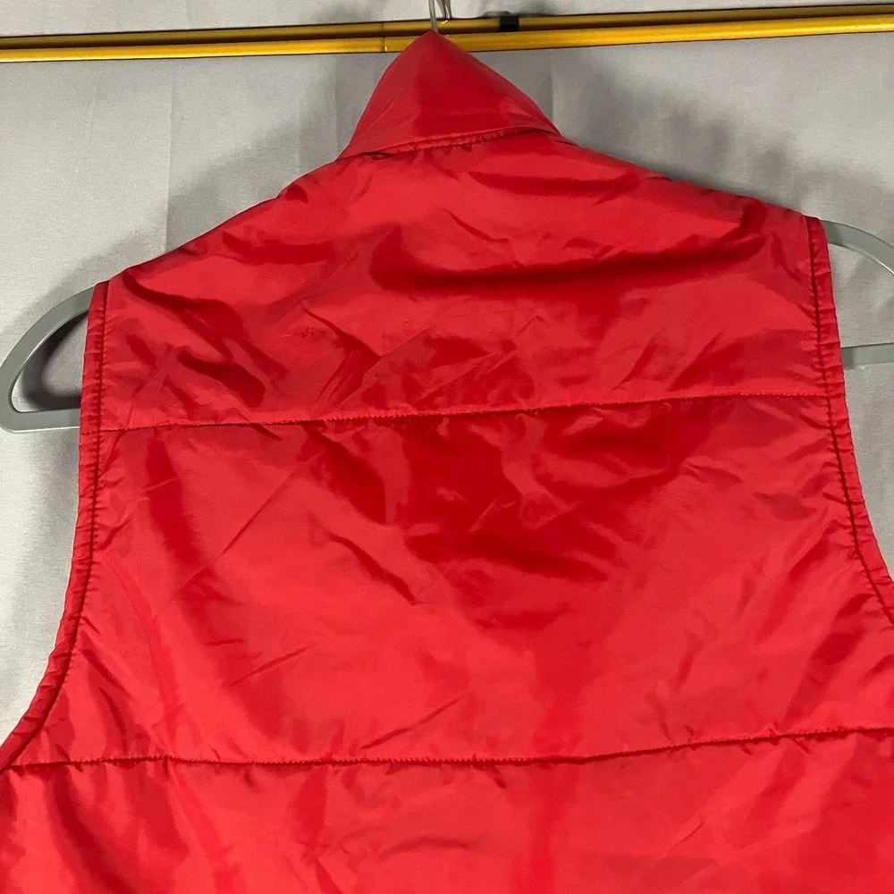 Holloway Mastercraft Tires Vest Men's‎ Extra Large Red Insulated Snap Front
